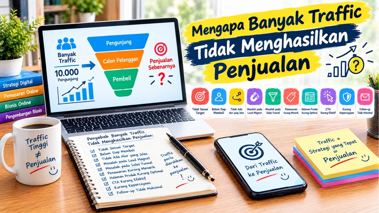 Mengapa Banyak Traffic Tidak Menghasilkan Penjualan