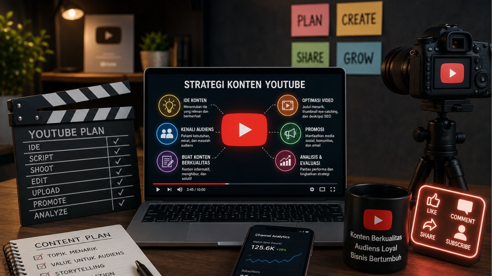 Strategi Konten YouTube yang Menarik Audiens
